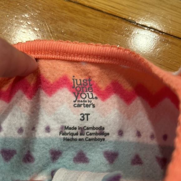 Just one by you by Carter’s 3 t sleeper barely worn - Picture 3 of 3